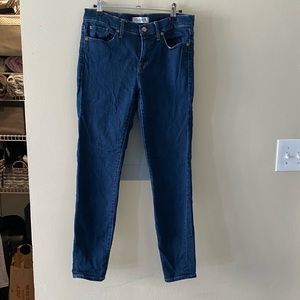 Madewell dark wash stretch denim skinny
